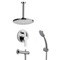 Tub and Shower Faucet Set with Handheld and Ceiling Rain Shower Head